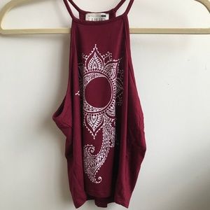 PacSun Maroon Halter Top
